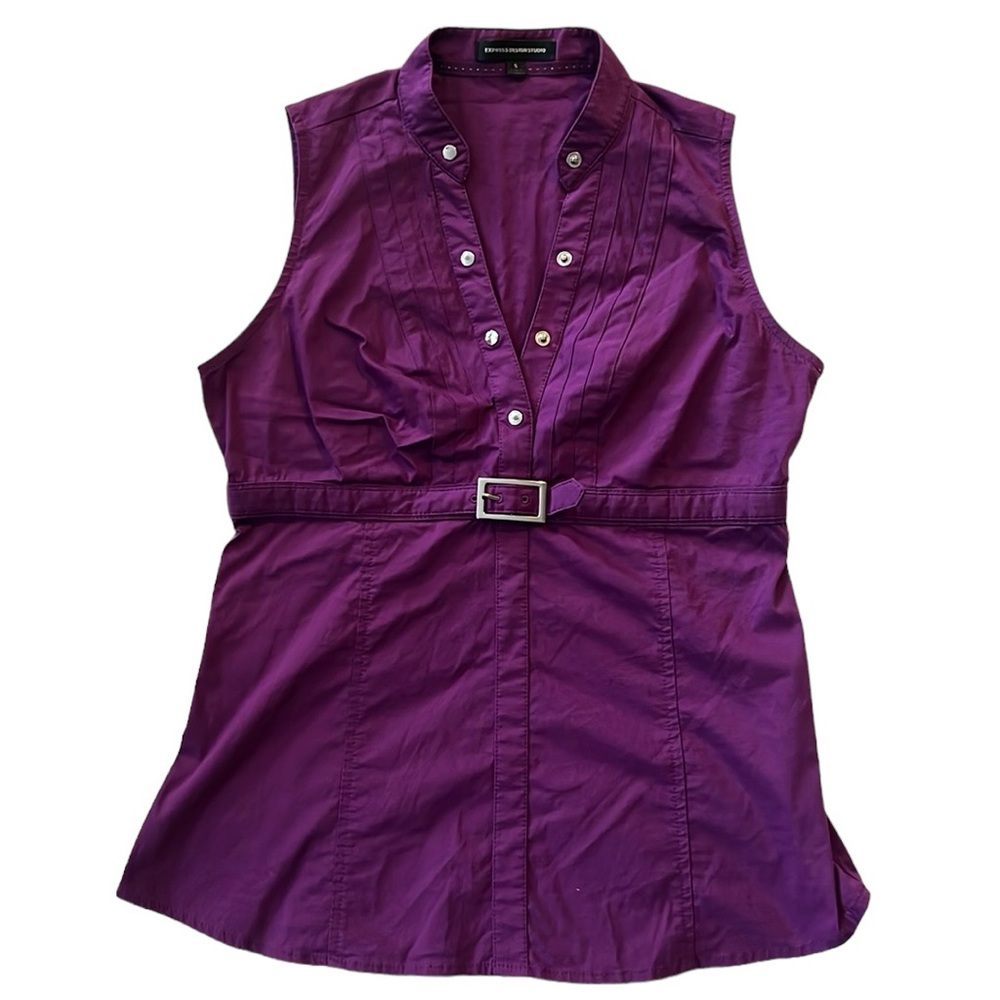 π» Express Design Studio Purple Sleeveless Blouse